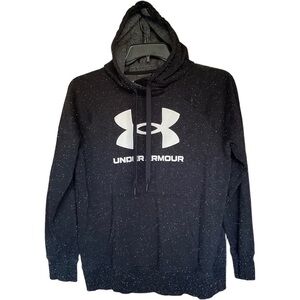 UNDER ARMOUR HOODIE SPECKLE BLACK SIZE M